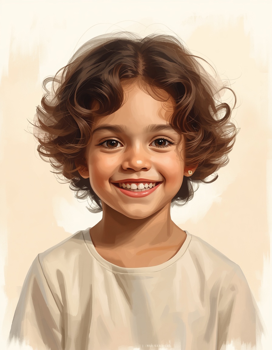 Personalized child portrait